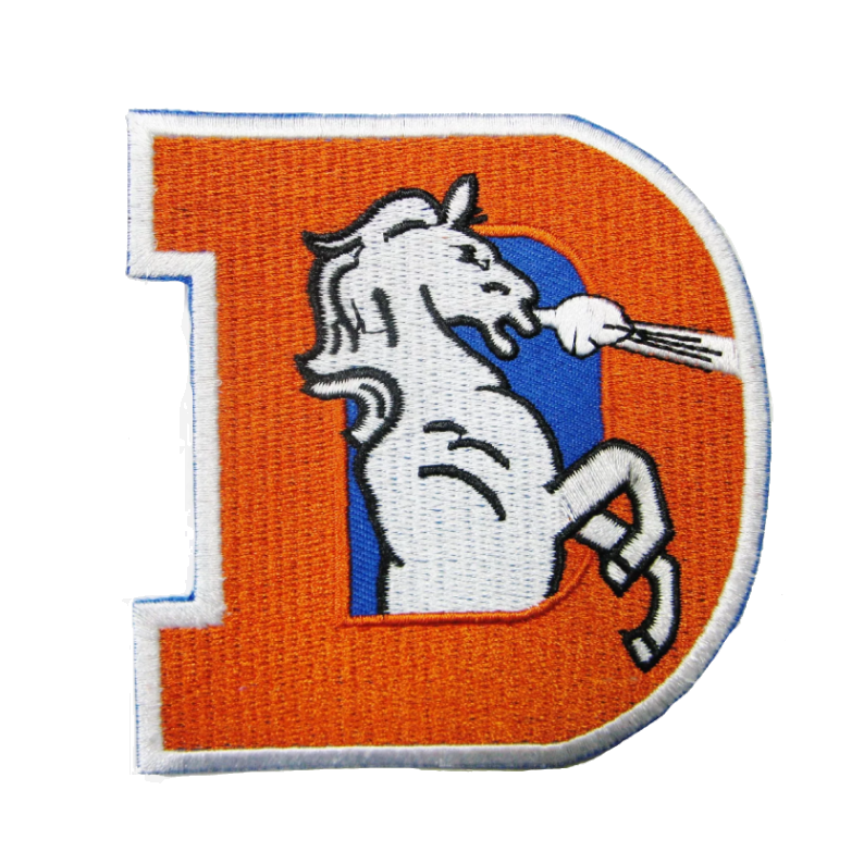 Denver broncos vintage d team logo patch