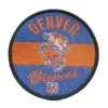 Denver broncos vintage round logo patch