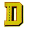 Denver nuggets 3d letter d embroidered patch