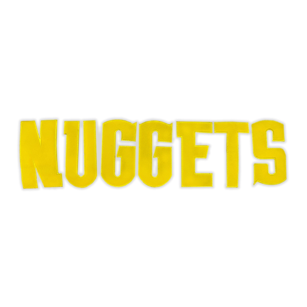 Denver nuggets nuggets leters yellow patch