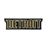 Detroit black gold letters patch