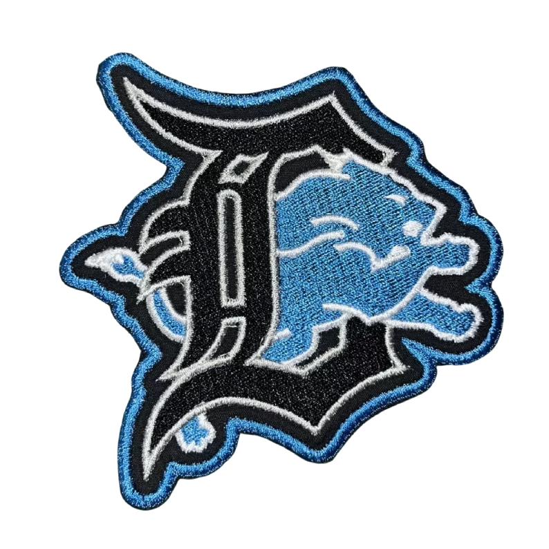 Detroit lions d logo embroidered patch