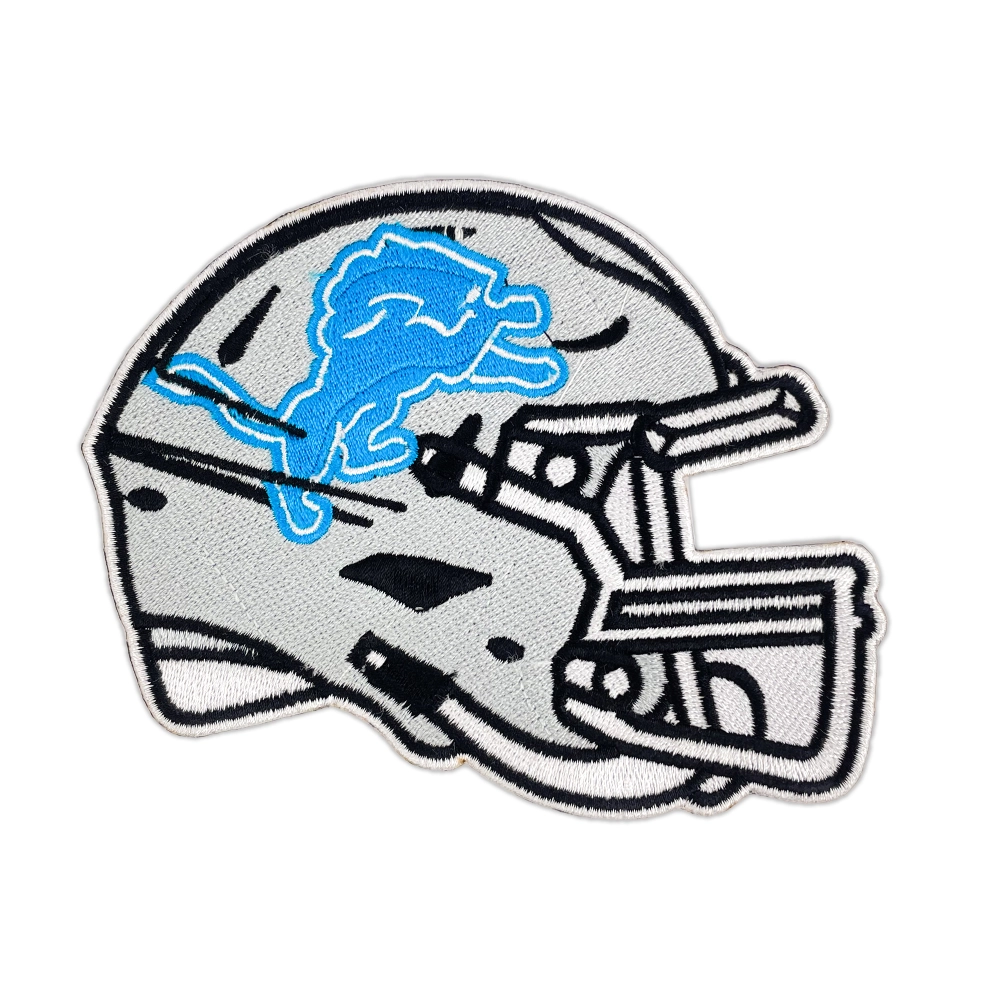 Detroit lions leaping lion logo helmet patch