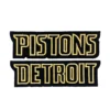 Detroit pistons black gold letters patch