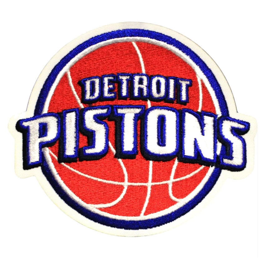 Detroit Pistons Basketball Round Logo Patch