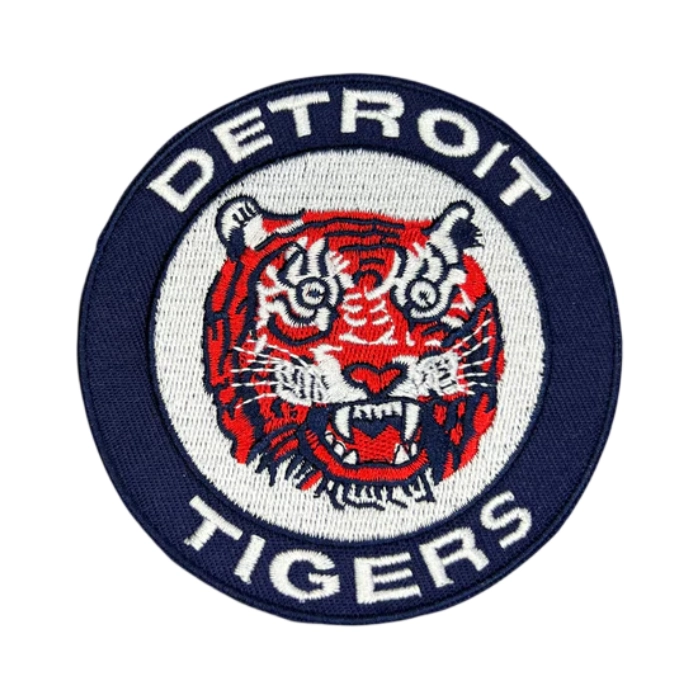 Detroit tigers vintage logo embroidered patch
