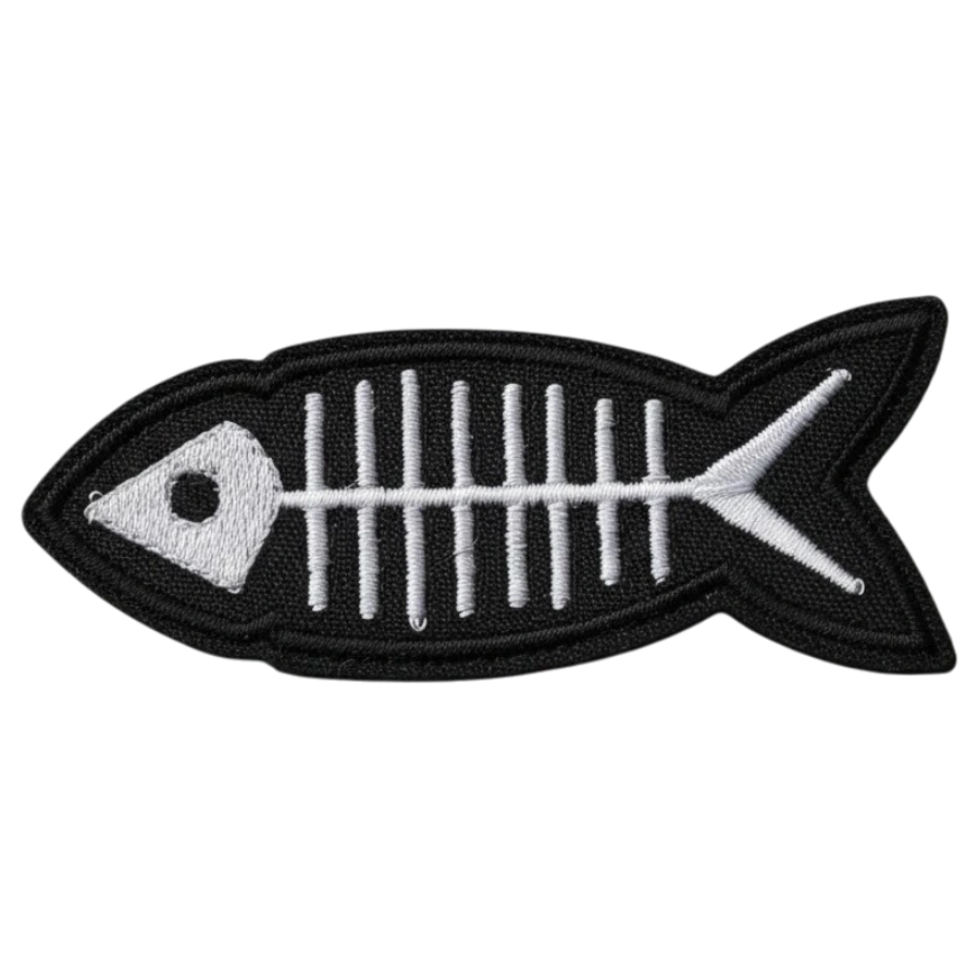 Fish bone Fish Bone Skeleton Patchskeleton patch