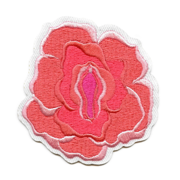 Pink Camellia Rose Flower Patch