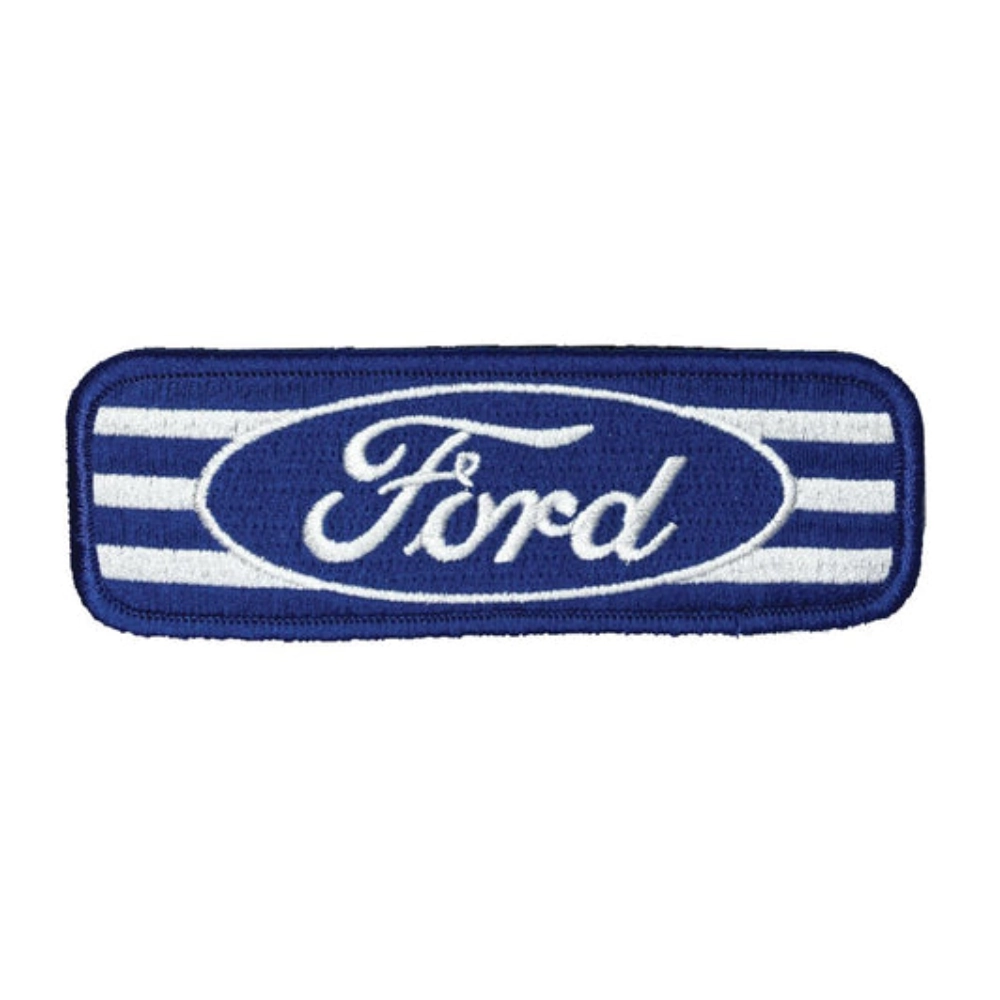 Ford racing stripe embroidered patch