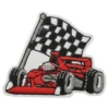 Formula 1 car finish flag emblem patch