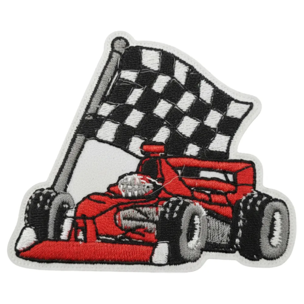 Formula 1 car finish flag emblem patch