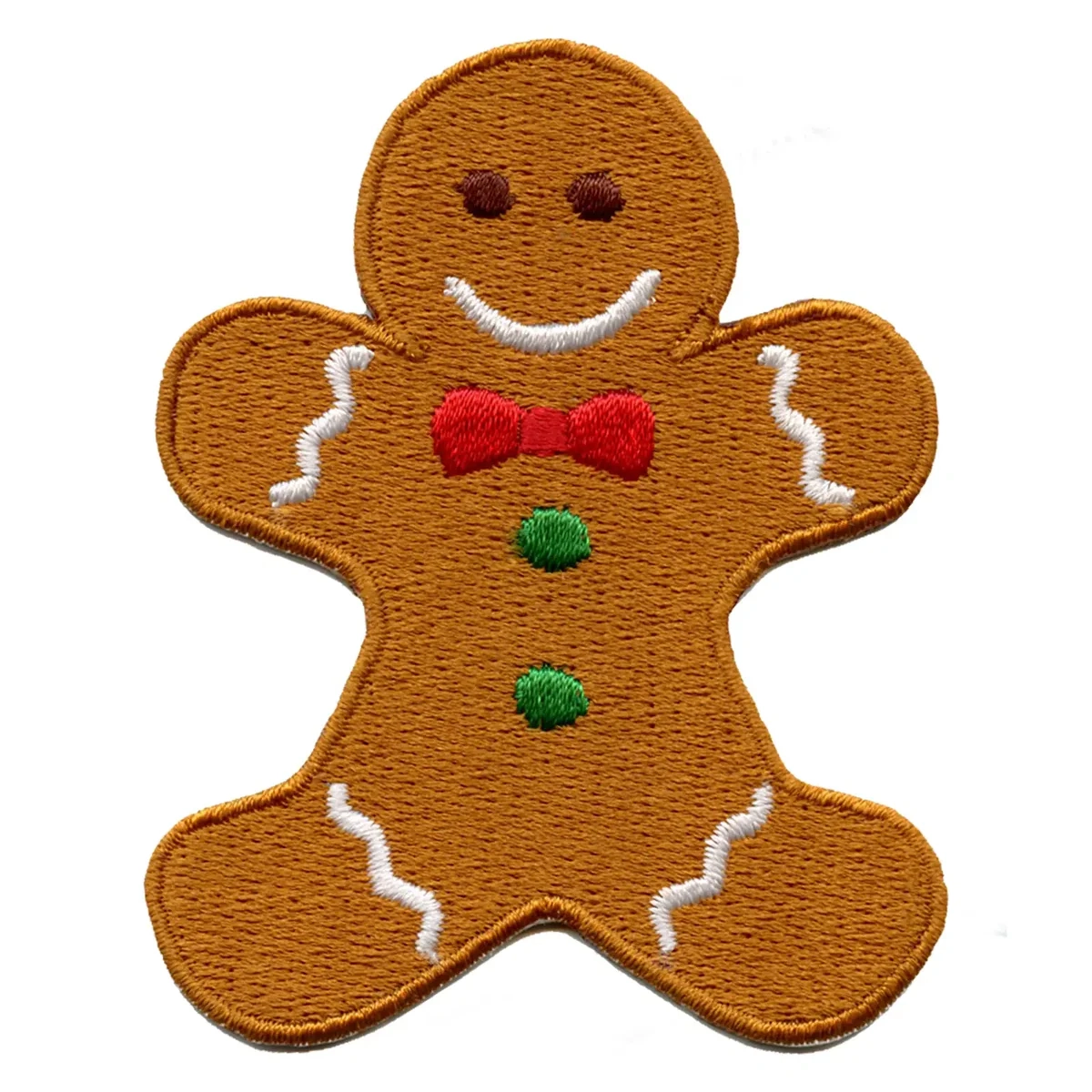 Gingerbread Man Smiling Patch