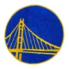 Golden state warriors bridge yellowblue logo patch