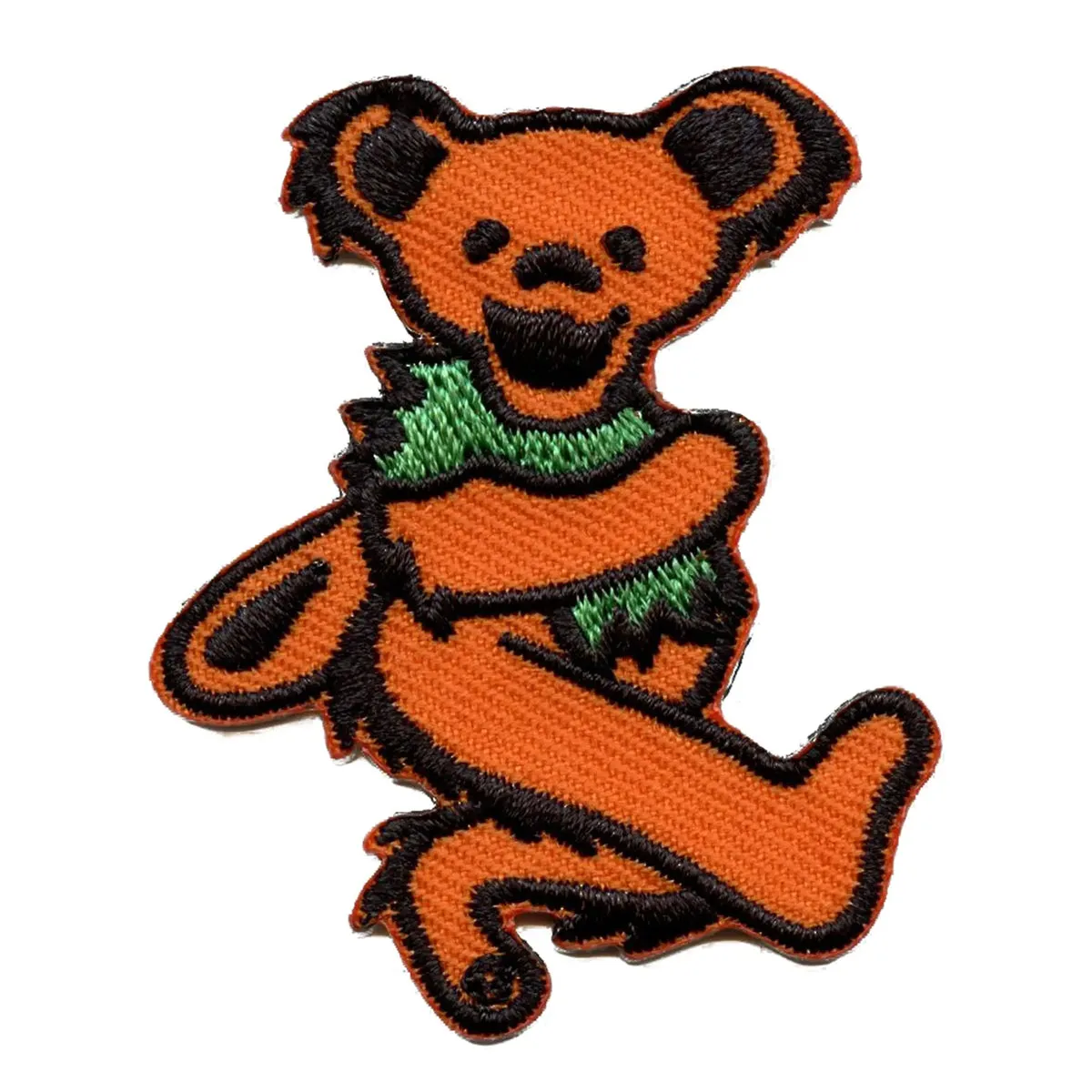 Grateful Dead Orange Dancing Bear Patch