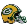 Green bay packers helmet logo embroidered patch