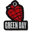 Green day heart grenade patch
