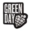 Green day stacked logo and grenade patch