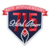 Hank aaron 40th anniversary 715 home run patch