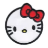 Hello Kitty Face Embroidered Patch