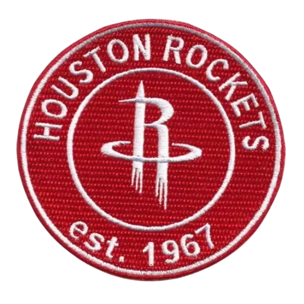 Houston rockets 1967 round red logo embroiderd patch