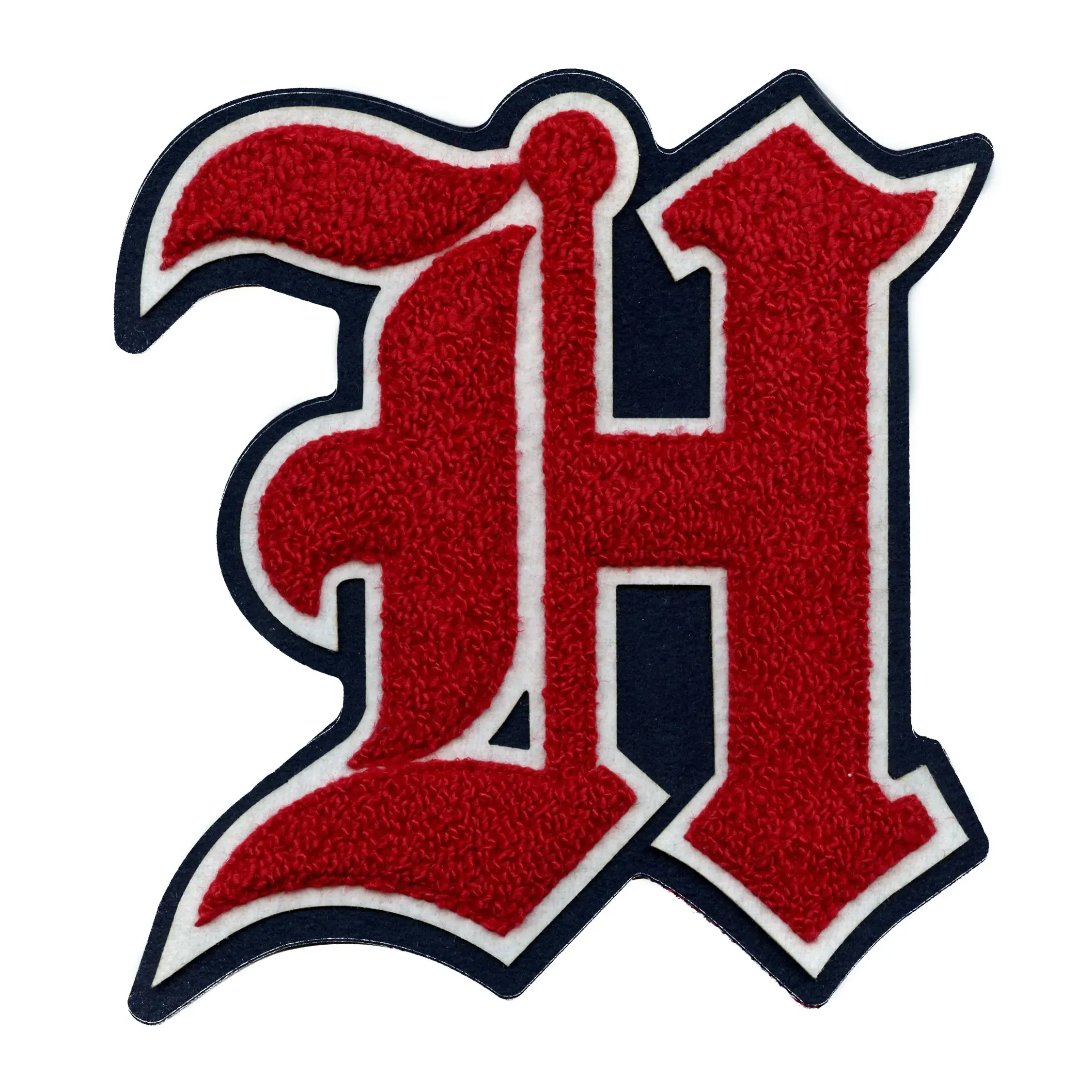 Houston rockets old english h letter red patch