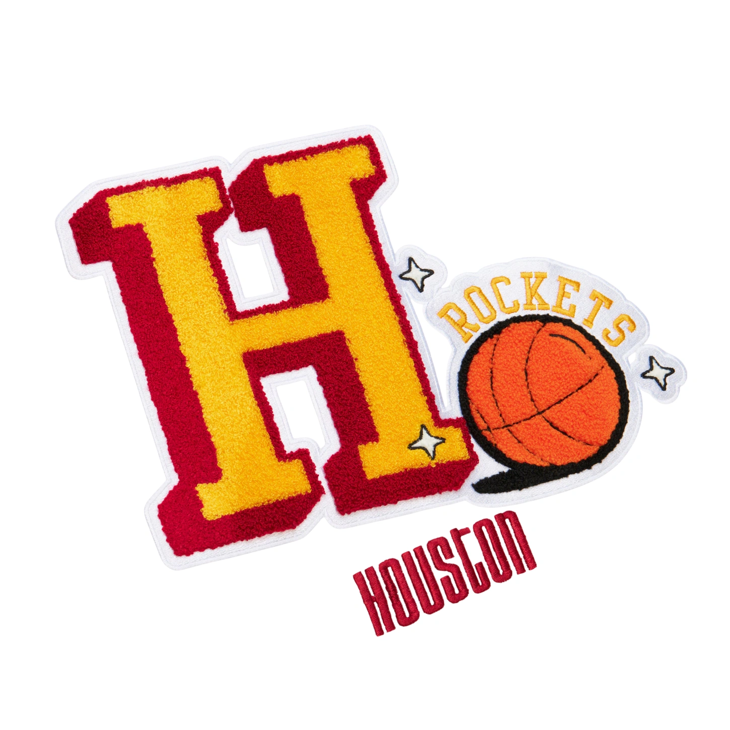 Houston rockets vintage h letter embroidered patch
