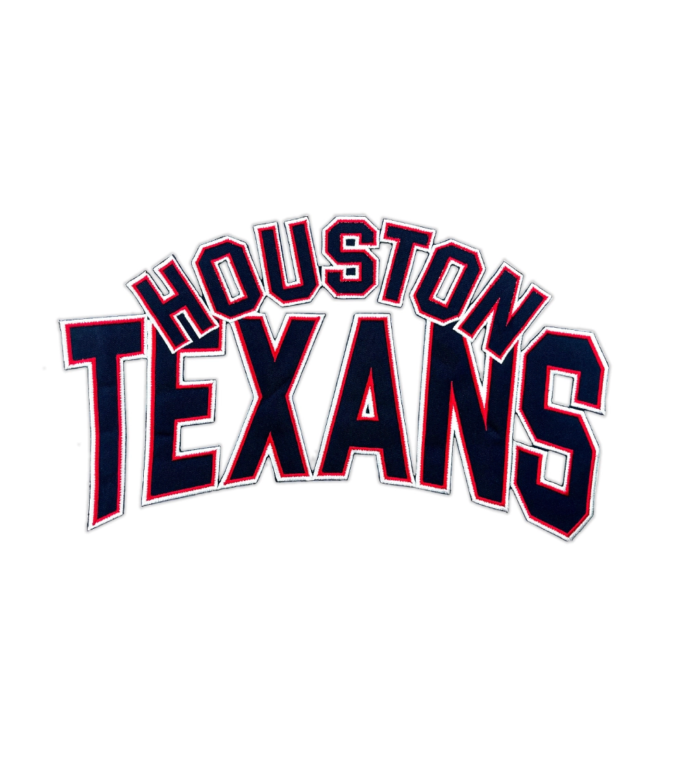 Houston texans embroidered logo redblack patch