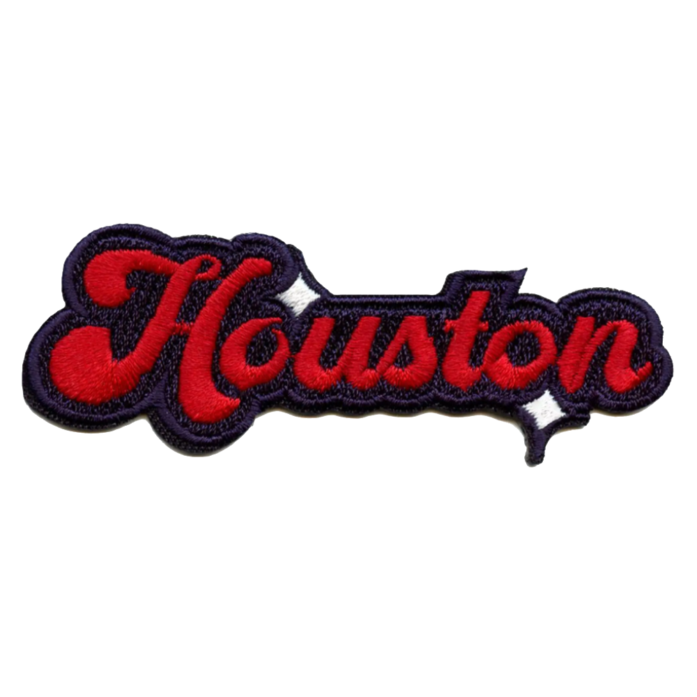 Houston Texans 3D Red Script Patch