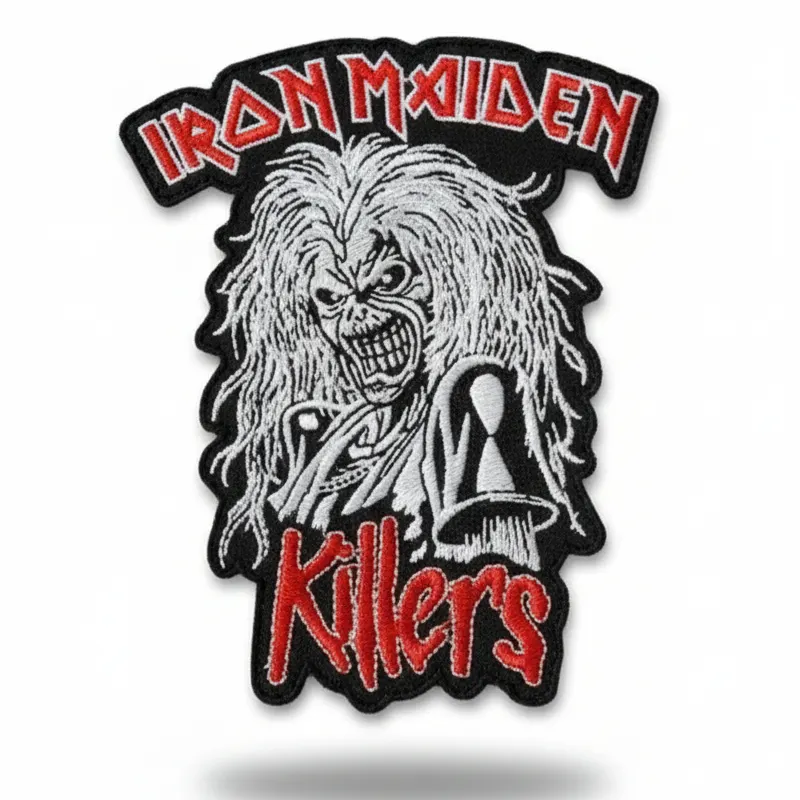 Iron Maiden Eddie Monochrome Mascot Patch