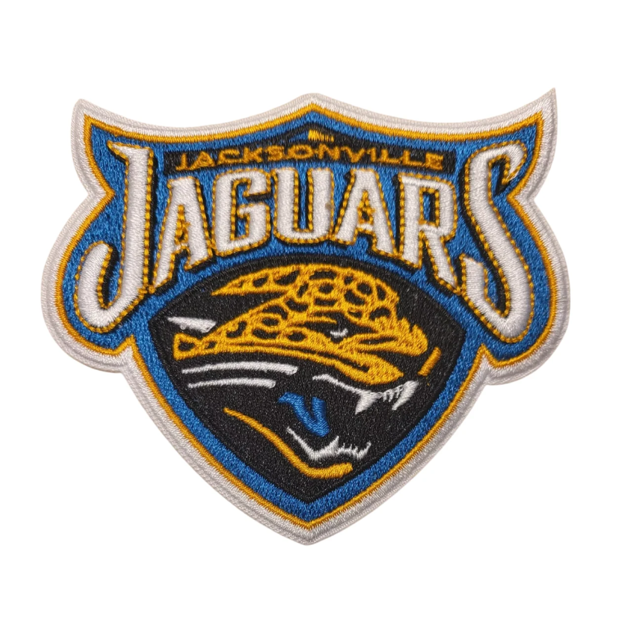 Jacksonville jaguars shield logo embroidered patch