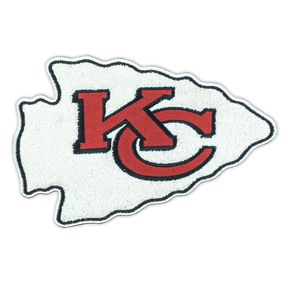 Kansas city chiefs arrowhead kc logo embroidered patch