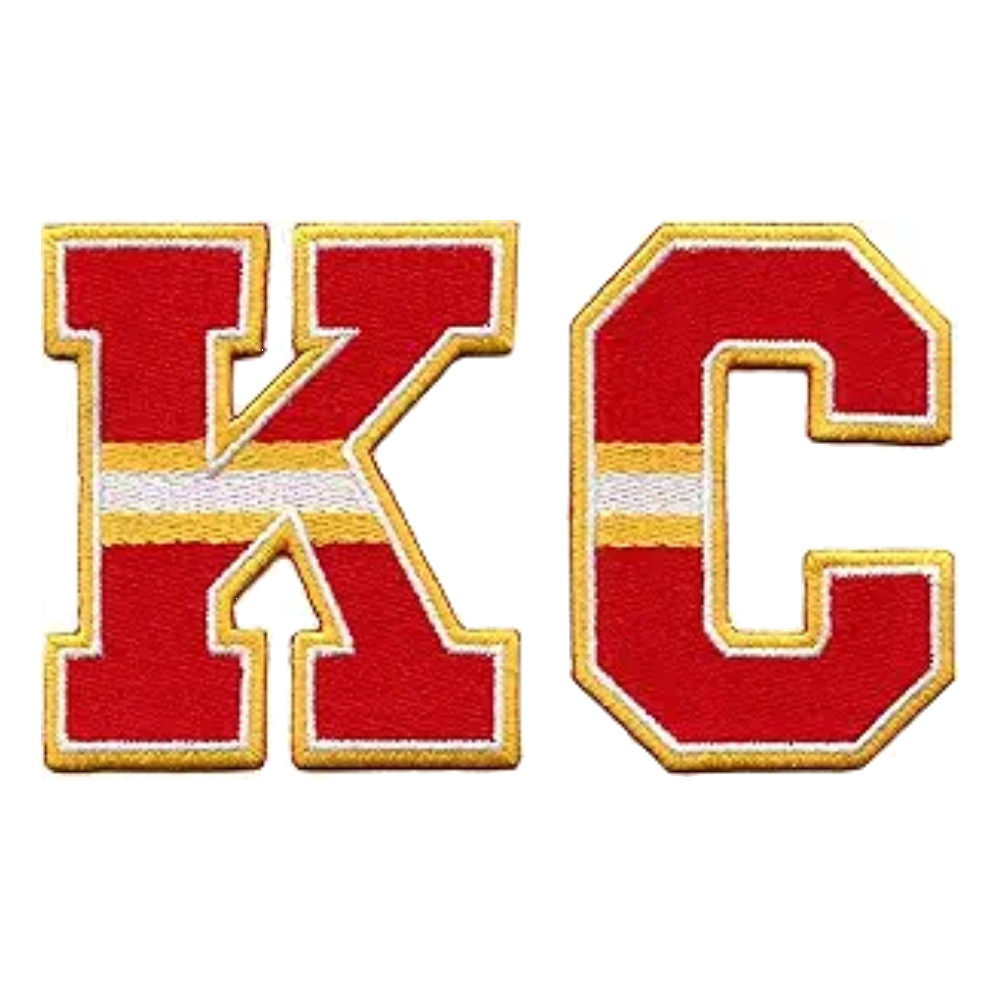 Kansas city chiefs kc letter patch