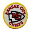 Kansas city chiefs round logo embroidered patch
