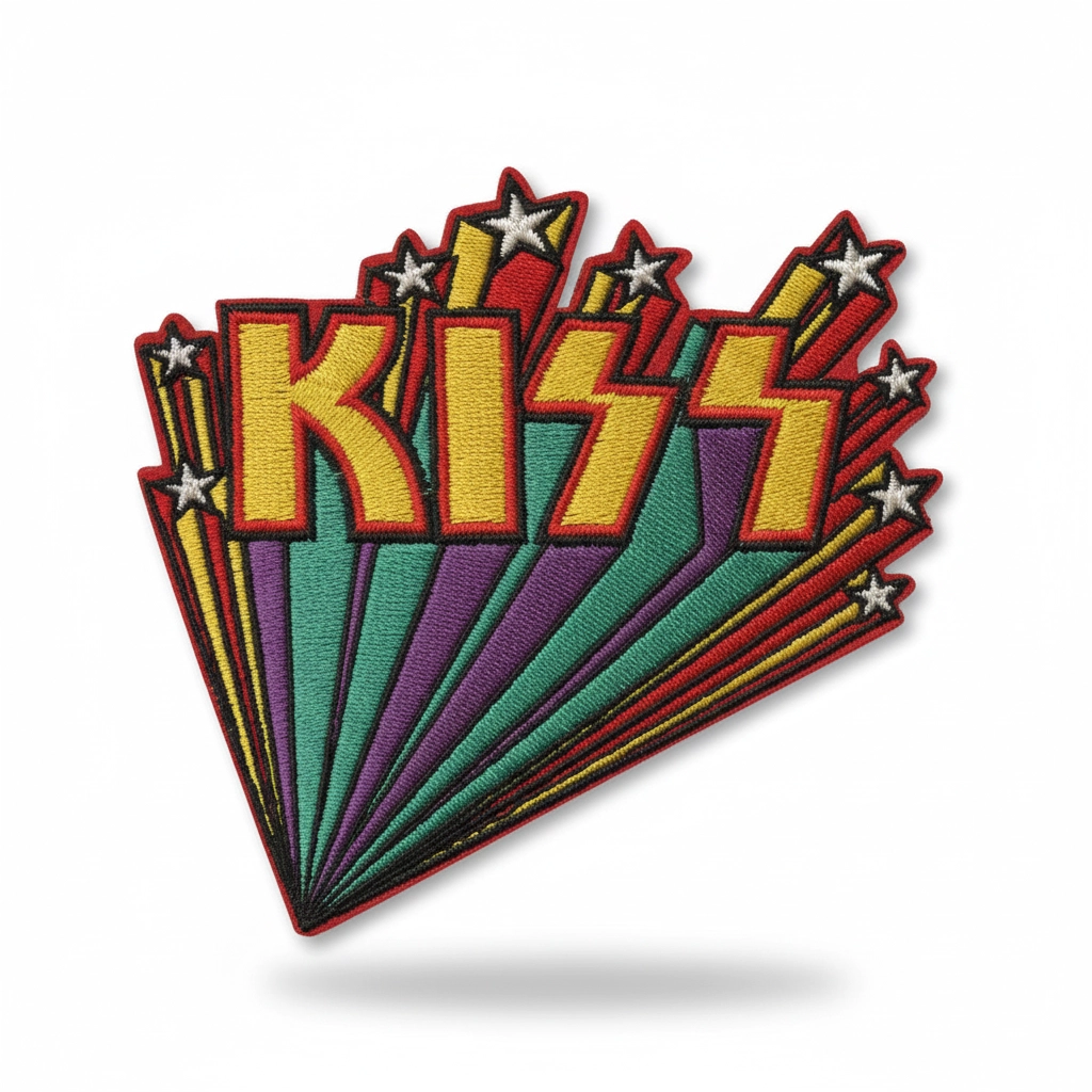 KISS Retro Shooting Stars Patch