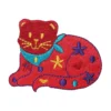 Kitty kitten red embroidered patch