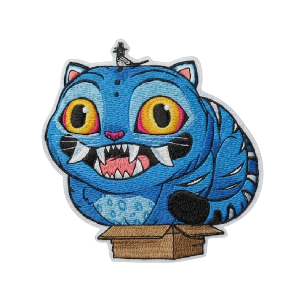 Korean tiger derpy embroidered patch