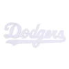 Los Angeles Dodgers White Script Logo Patch
