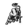 Lamborghini bull black logo patch