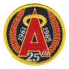 Los angeles angels 25th anniversary embroidered patch