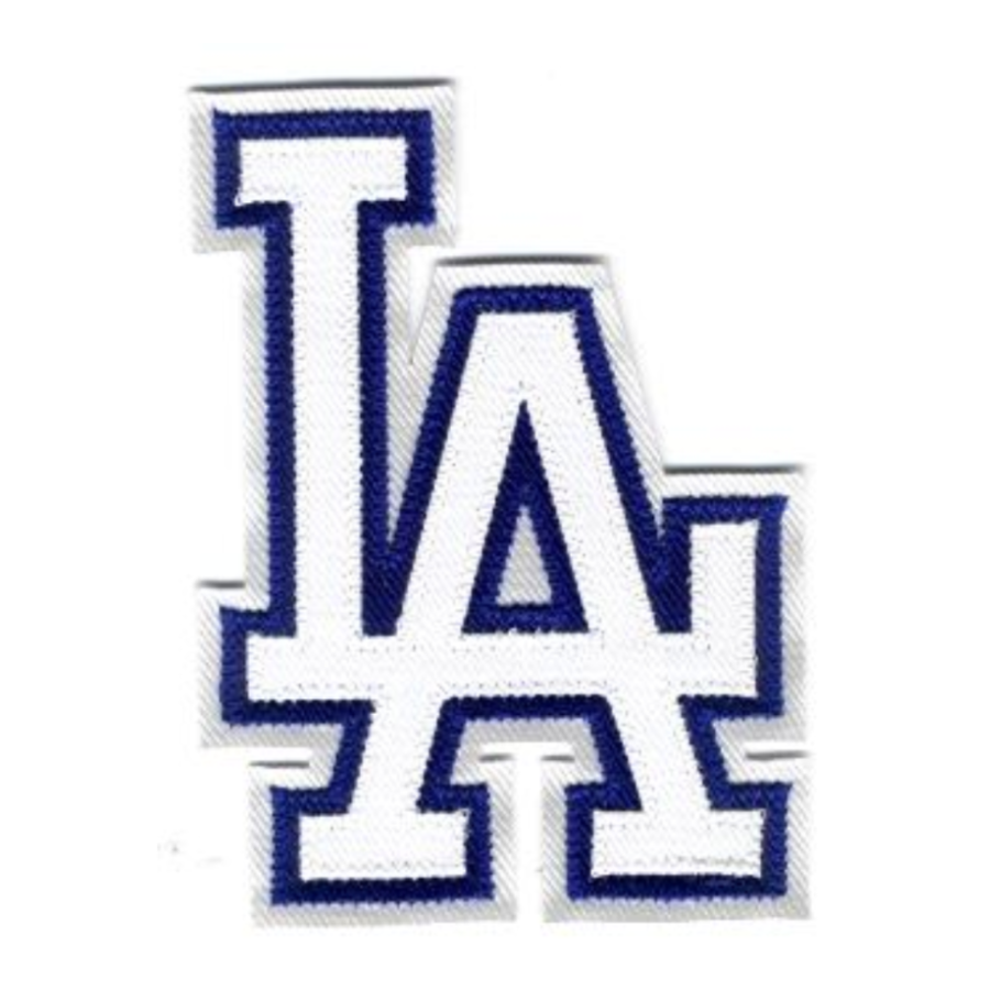 Los Angeles Dodgers White LA Logo Patch