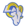 Los angeles rams team logo embroidered patch