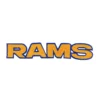 Los angeles rams varsity letters embroidered patch