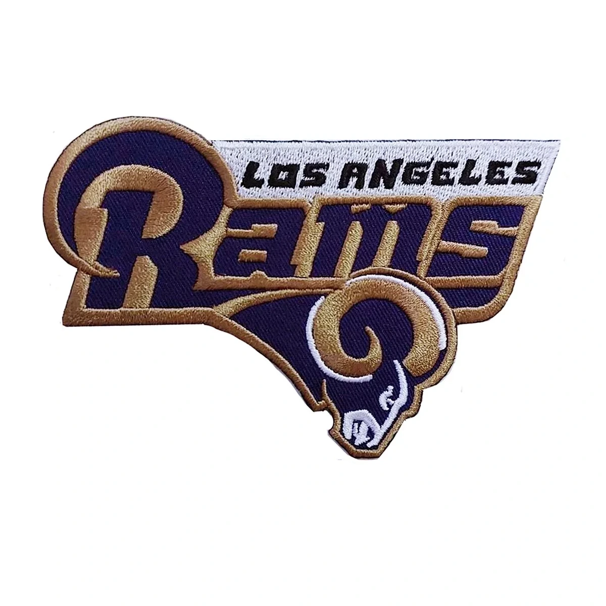 Los angeles rams vintage logo blue embroidered patch