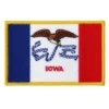 Lowa state flag embroidered golden border patch