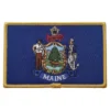 Lowa state flag embroidered golden border patch 2