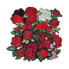 Luxury embroidered rose patch