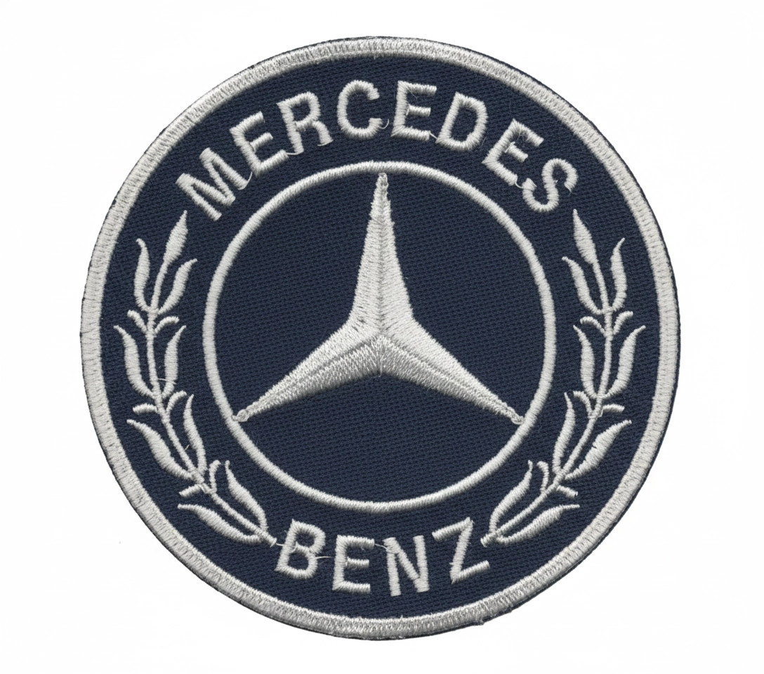 Mercedes benz vintage logo patch
