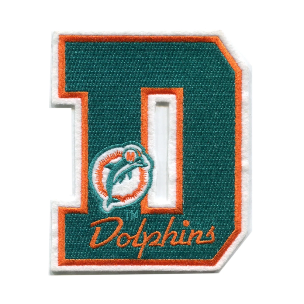 Miami Dolphins D Logo Patch
