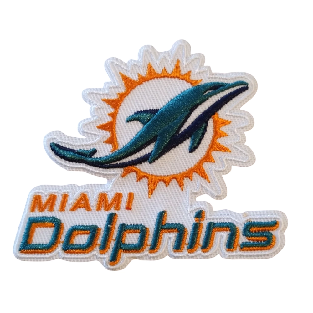 Miami dolphins team logo embroidered patch