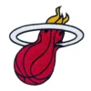 Miami heat flame basketball logo embroidered patch